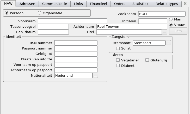 NAW gegevens – iTouwtje.nl
